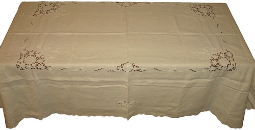 Tovaglia lino bianco sporco
