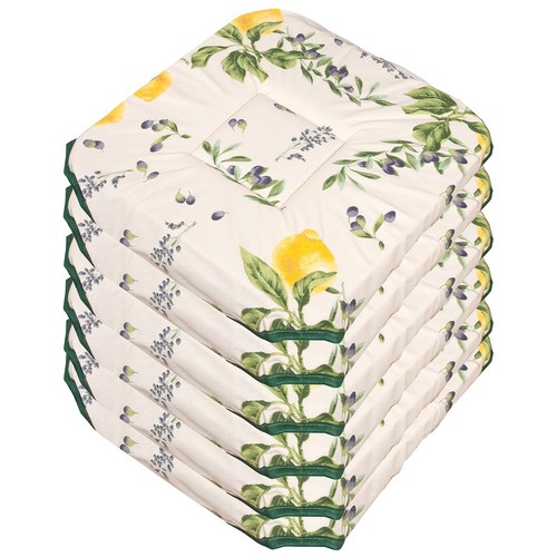 Set cuscini sedia cotone - 6,