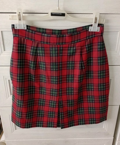 Gonna corta vintage tartan - vintage,