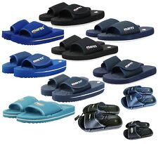 Ciabatte donna bambino mare spiaggia piscina blu nero pantofole plateau MARES