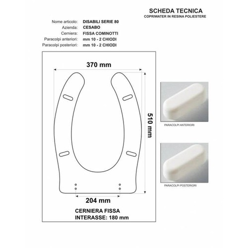 Copriwater disabili per serie - copriwater,