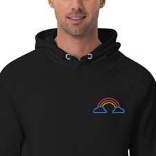 felpa unisex tema arcobaleno 