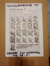 SILVIO BERLUSCONI FORZA ITALIA POSTER MANIFESTO SATIRA GIORGIO CIAM 1972 