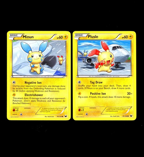 Lotto carte pokemon - carte, plusle