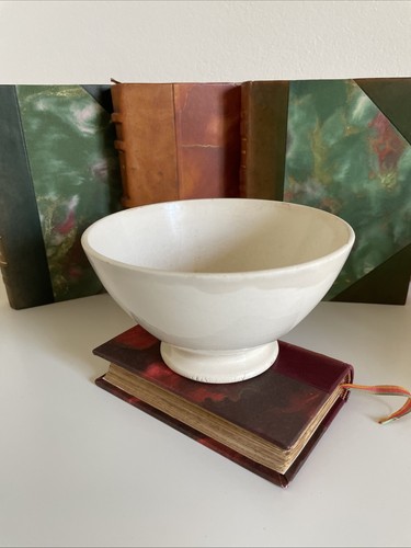 Ancien bol blanc beige - , digoin