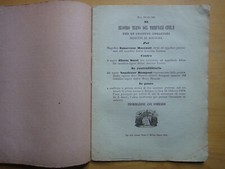 1857-TRIBUNALE DI BOLOGNA-Causa MAZZANTI contro SUZZI contraddittorio RAMPONI+