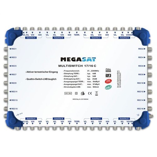 Megasat multiswitch c - 17/16,