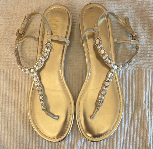Sandali piatti unisa donna - sandali, oro