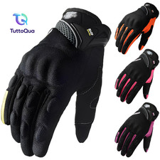 GUANTI MOTO ESTIVI UOMO TOUCH SCREEN ANTISCIVOLO TRASPIRANTI PROTETTIVI SCOOTER