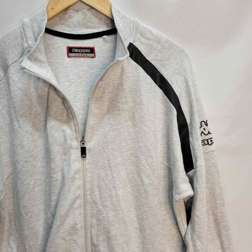 Felpa kappa full zip - kappa, grigia
