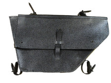 Borsa/borsa/valigetta bicicletta esercito svizzero REPRO pelle nera