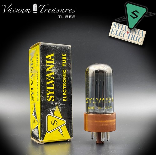 6v6gta sylvania nos nib - sylvania, black