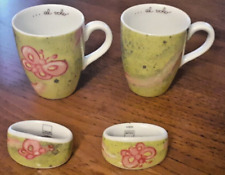 THUN 2 TAZZE MUG + 2 PORTATOVAGLIOLI ...AL VOLO Serie VOLARE