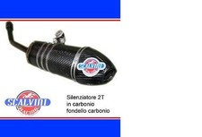 SILENZIATORE TERMINALE SCALVINI RACING HUSQVARNA SM 125 2003 2011 CARBONIO