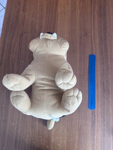 Peluche cane beige nero con - peluche,