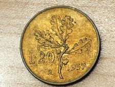 1957 Italy 20 Lire