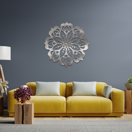 Mandala metallo fiore arte - mandala,