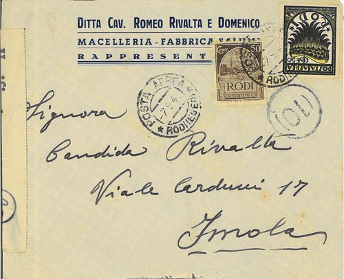 Lettera posta aerea - aerea, cent