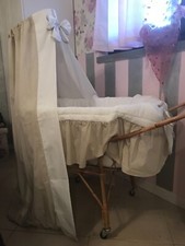 culla in vimini vintage