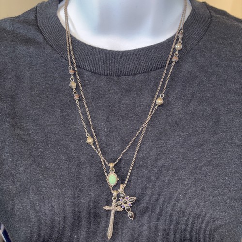 Collana rosario doppio - , filo