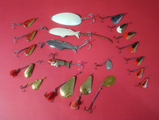 Anciens leurres et cuillers de pêche "LK", pas moulinet