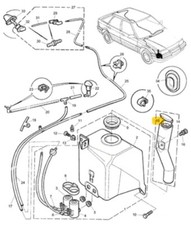 MG ROVER 200/25/400/MG ZR TAPPO CONTENITORE LIQUIDO LAVAVETRI OEM GWW1112