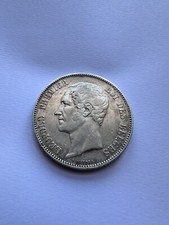 5 Franchi 1858 Leopoldo Belgio
