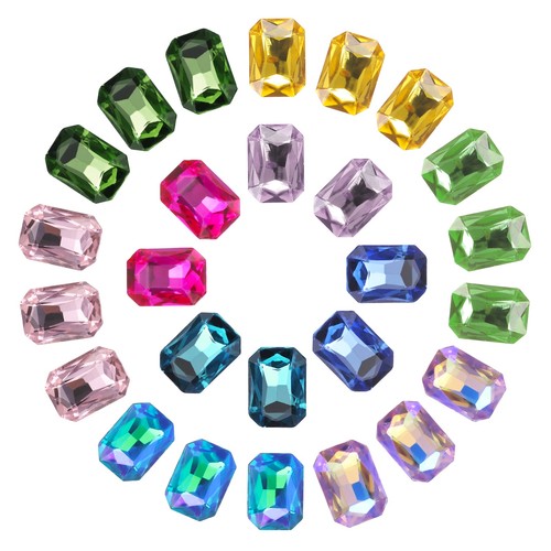 100 pezzi strass rettangolari - strass,