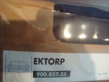 Copridivano 2 posti IKEA EKTORP Idemo blu scuro denim con tubazioni più chiare