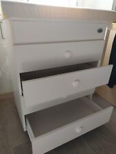 Cassettiera Fasciatoio neonato Bebè - Bianco pannolini