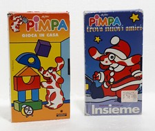 lotto 2 VHS Altan - Pimpa gioca in casa - Pimpa trova nuova amici (12 episodi) 