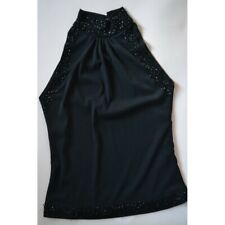 MAGLIETTA/ TOP  NERO CON PERLINE  tg. S
