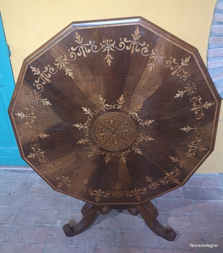 Museale tavolo intarsiato - museale,
