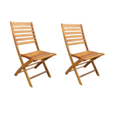 Set 2 Sedie Pieghevoli Senza
