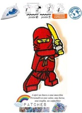 patch Kai ninja go toppa termoadesiva lego figures character personaggi iron red