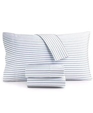 Set lenzuola Nautica TWIN EXTRA LUNGHE 100% cotone percalle 3 pezzi