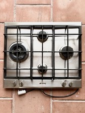 SMEG SLR64SGH Piano cottura a gas 4 fuochi In Acciaio. Usato Pochissimo