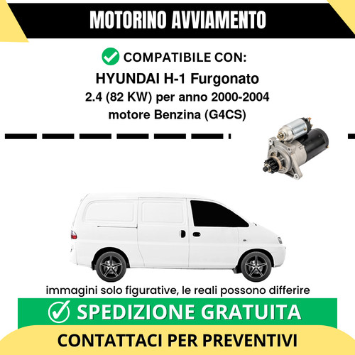 Motorino avviamento hyundai - motorino,