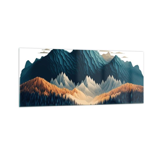 Quadro vetro 100x40cm 3d - vetro,