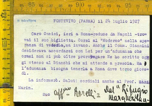 Auografo giovanni borelli - auografo,