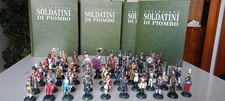 Collezione completa 60 Soldatini di piombo De Agostini + 3 Volumi rilegati