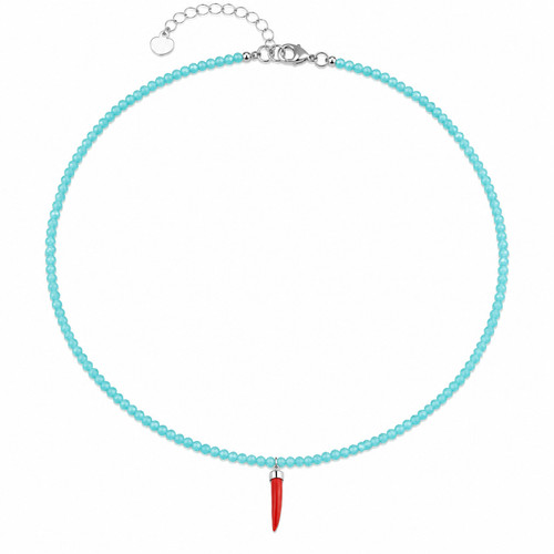 Collana con cristalli - collana, di