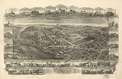 Mappa mohnsville mohnton - mappa, di