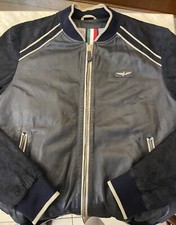 GIUBBOTTO UOMO IN PELLE NAPPA AERONAUTICA MILITARE TAGLIA 52
