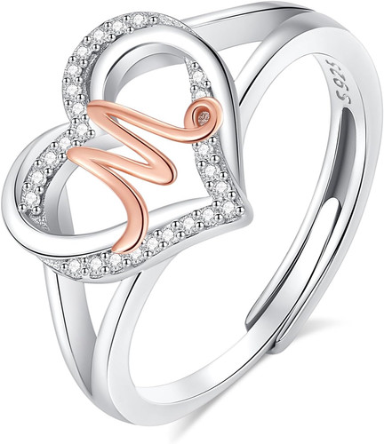 Anello iniziali argento - anello, iniziali,