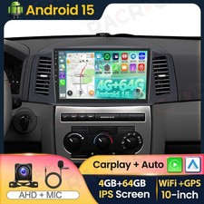 Autoradio GPS Android 15 8 core 4+64 GB per Jeep Grand Cherokee 3 WH,WK 2005-2007