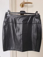 minigonna pelle Elasticizzata Nera Donna Wilfred Free Taglia M Perfetta