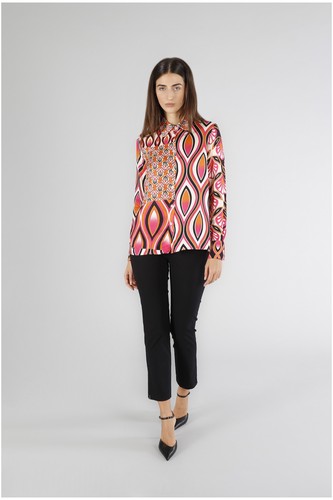 Camicia satin stampato - in,