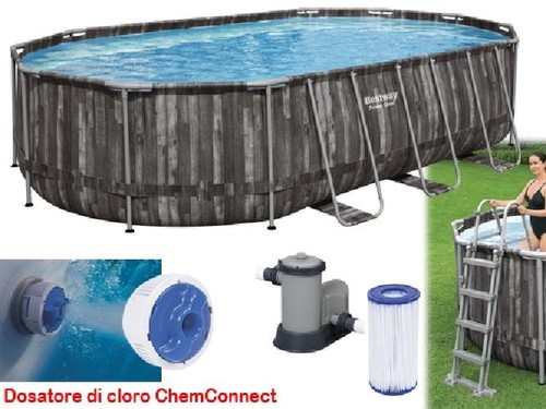 Piscina ovale fuori terra - piscina,