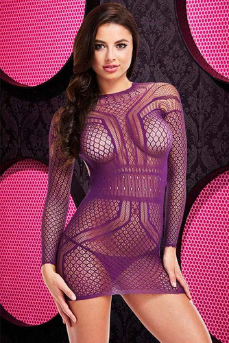 Vestito sexy maniche - vestito, lunghe